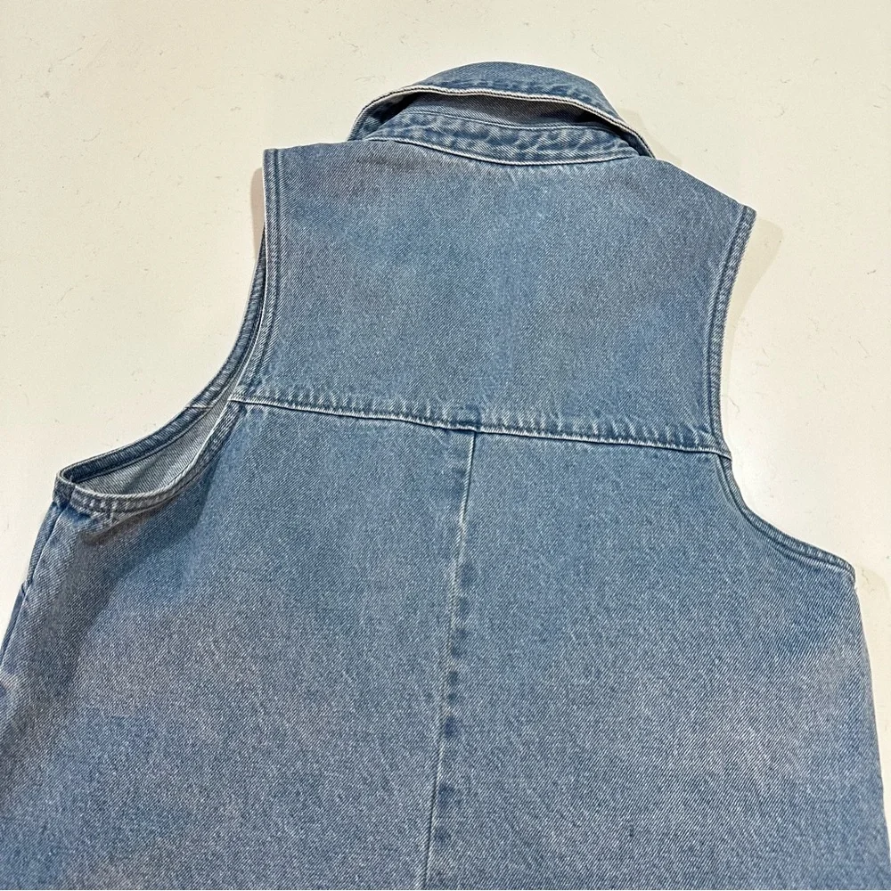 Show Me Your MuMu Denim Zip Up Romper - Size M - Picture 8 of 8